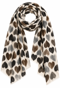 Avery Stor Sjal Dam Svart Black | Smilebutiken - Caramelle Fashion