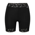 Long Leg Knickers With Lace 1-Pack Microfiber Women Black Avet