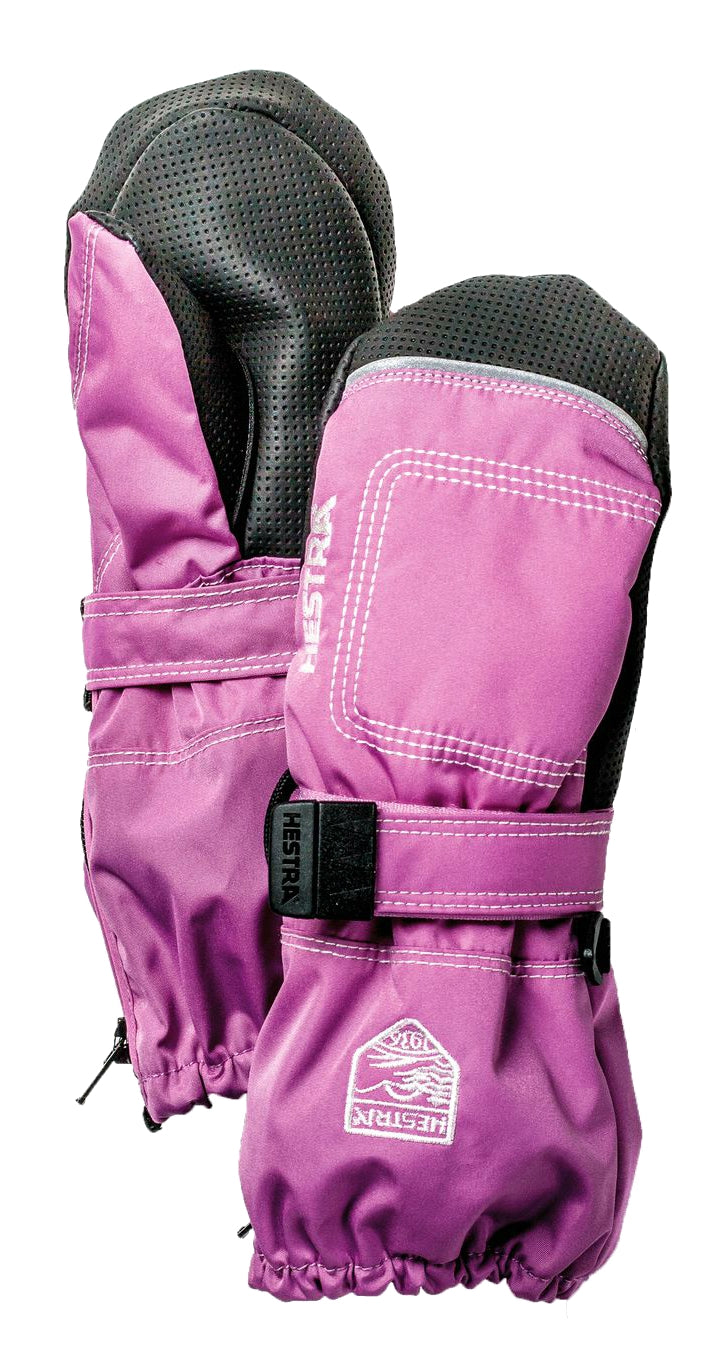 Baby Zip Mittens Kids Cerise Hestra