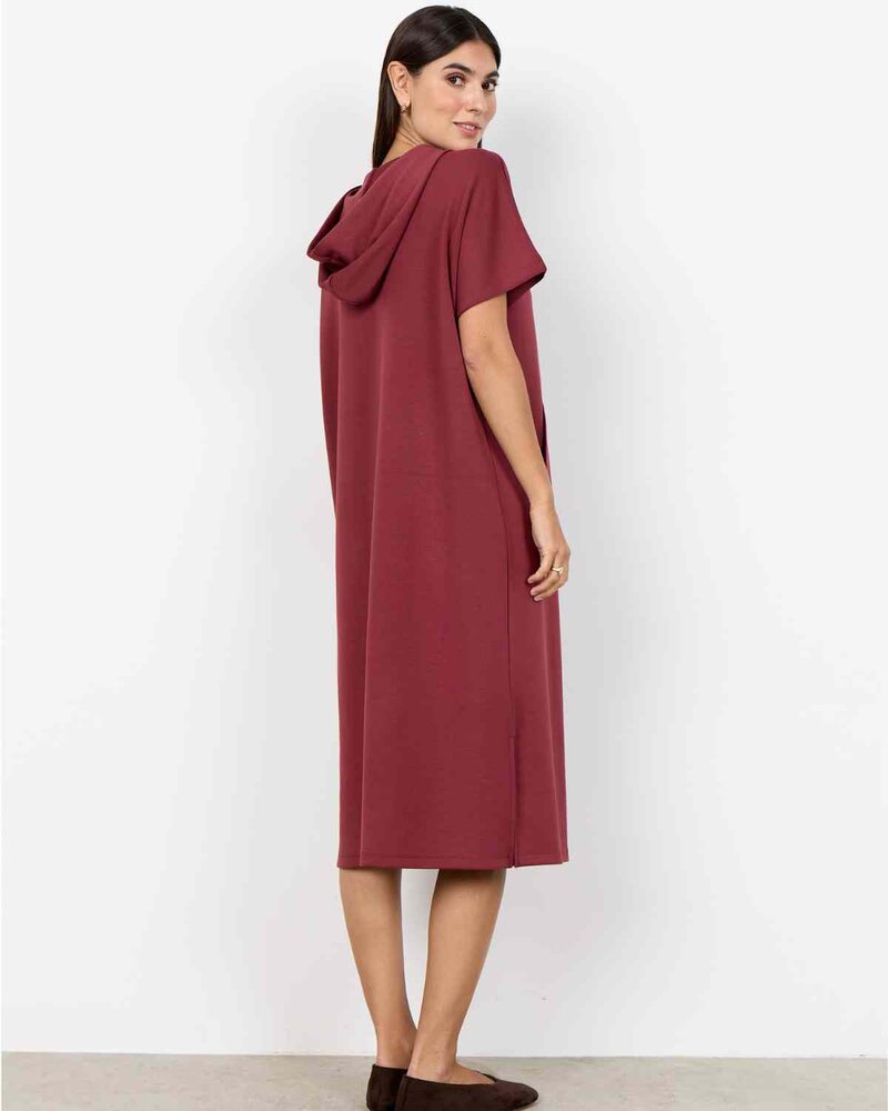 Banu 319 Sweatshirt Dress Women Oxblood Red | Smilebutiken - Soyaconcept