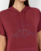 Banu 319 Sweatshirt Dress Women Oxblood Red | Smilebutiken - Soyaconcept