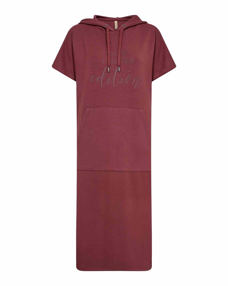 Banu 319 Sweatshirt Dress Women Oxblood Red | Smilebutiken - Soyaconcept