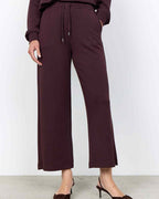 Banu 33 Trousers Women Chocolate Plum | Smilebutiken - Soyaconcept