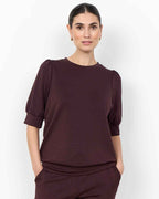 Banu 83 Jumper Women Chocolate Plum | Smilebutiken - Soyaconcept