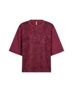 Banu 345 T-shirt Dam Röd Rhododendron | Smilebutiken - Soyaconcept