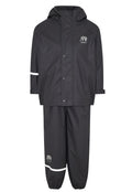 Basic Rainwear Set Black Ofodrat regnset Barn Celavi