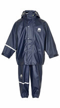 Basic Rainwear Set Dark Navy Ofodrat regnset Barn Celavi