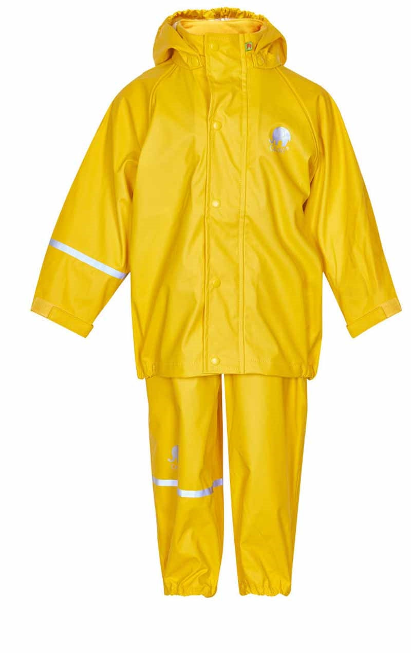 Basic Rainwear Set Yellow Unlined Rain Set Kids Celavi