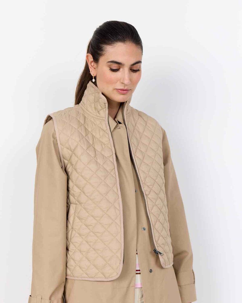 Benete 1 Väst Dam Camel | Smilebutiken - Soyaconcept