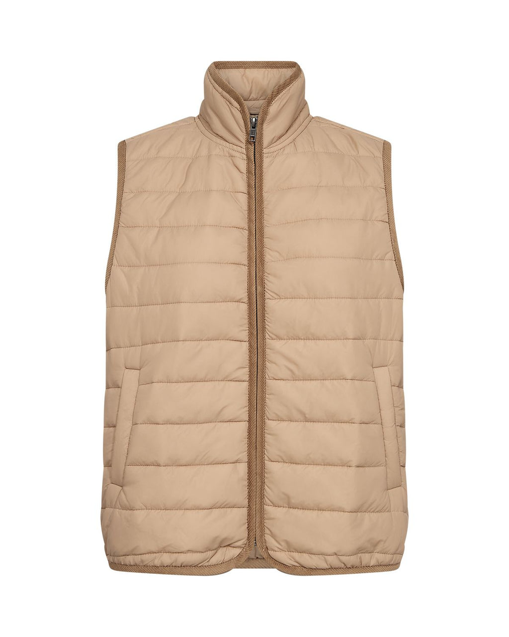 Benete 6 Quiltad Väst Dam Beige Camel | Smilebutiken - Soyaconcept