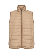 Benete 6 Quiltad Väst Dam Beige Camel | Smilebutiken - Soyaconcept