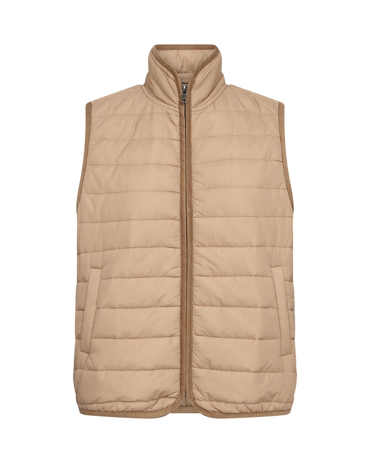 Benete 6 Quiltad Väst Dam Beige Camel | Smilebutiken - Soyaconcept