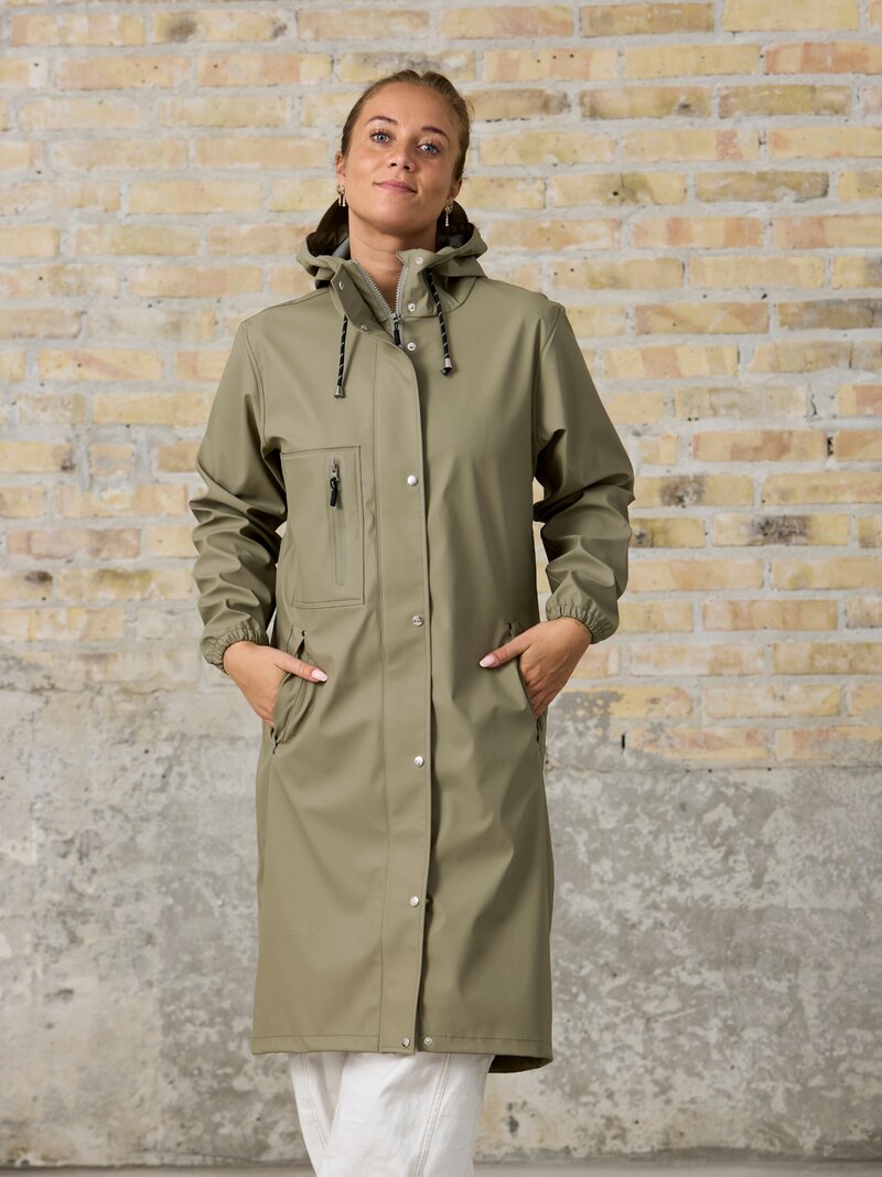 Berlin Rain Jacket Women Vetiver | Smilebutiken - Kopenhaken