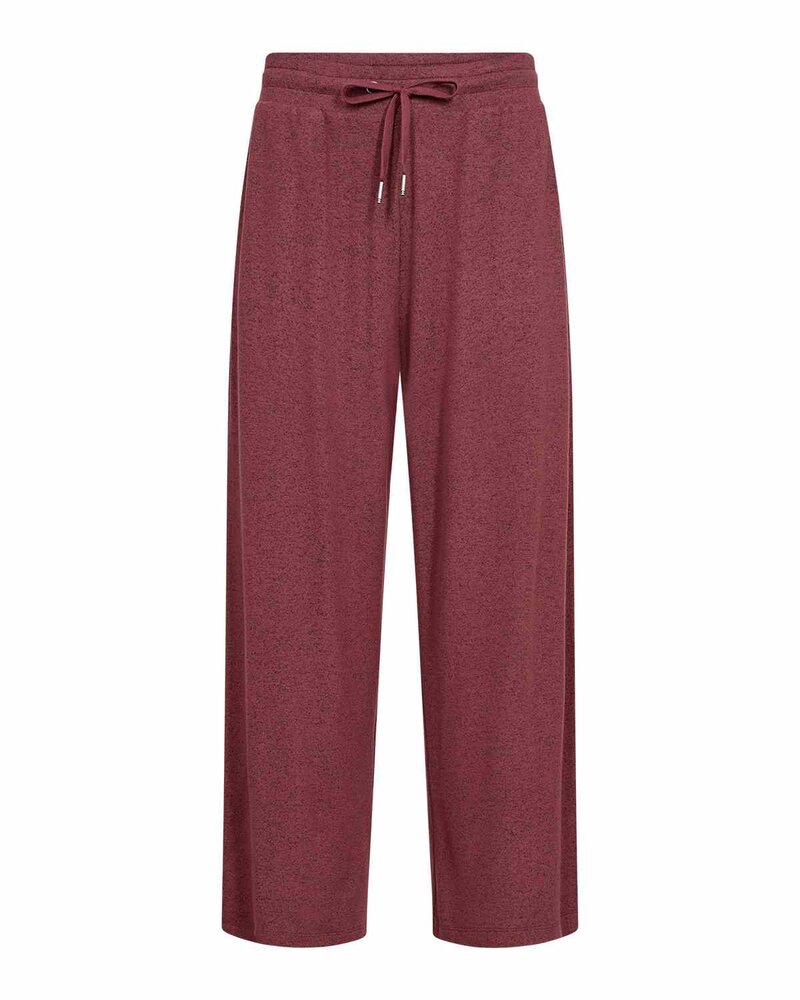 Biara 74 Trousers Women Oxblood Red Melange | Smilebutiken - Soyaconcept