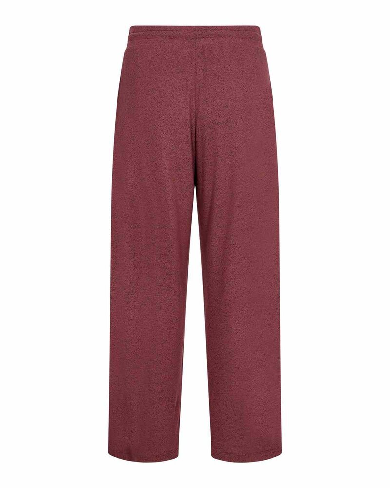 Biara 74 Trousers Women Oxblood Red Melange | Smilebutiken - Soyaconcept