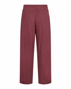 Biara 74 Trousers Women Oxblood Red Melange | Smilebutiken - Soyaconcept