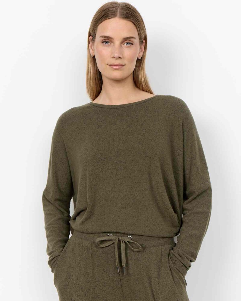 Biara Sweater Women Grape Leaf Melange | Smilebutiken - Soyaconcept
