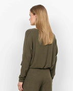 Biara Sweater Women Grape Leaf Melange | Smilebutiken - Soyaconcept