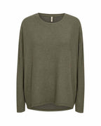 Biara Sweater Women Grape Leaf Melange | Smilebutiken - Soyaconcept