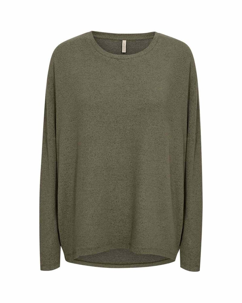 Biara Sweater Women Grape Leaf Melange | Smilebutiken - Soyaconcept
