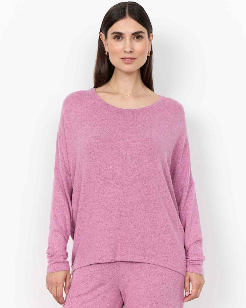 Biara Sweater Women Mauve Orchid Melange | Smilebutiken - Soyaconcept