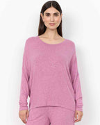 Biara Sweater Women Mauve Orchid Melange | Smilebutiken - Soyaconcept