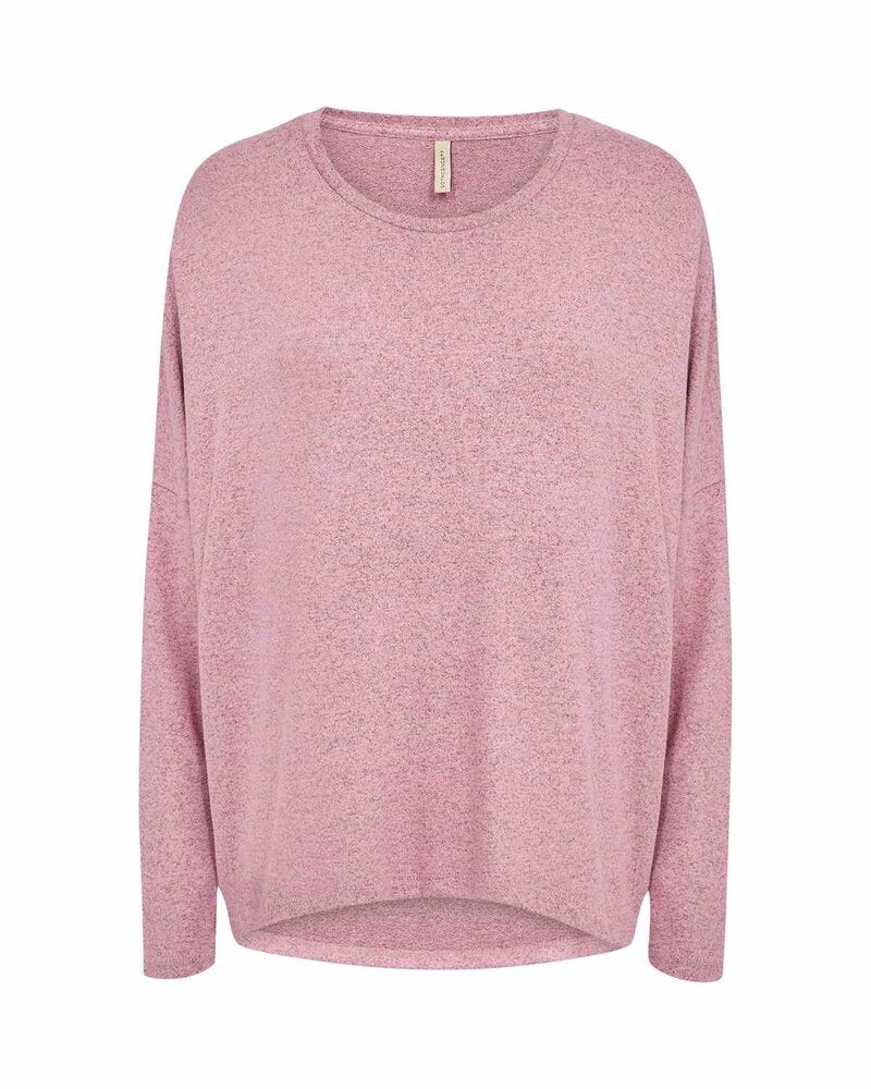 Biara Sweater Women Mauve Orchid Melange | Smilebutiken - Soyaconcept