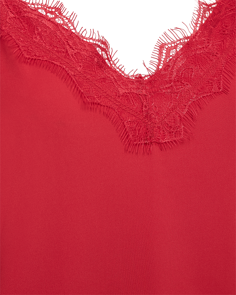 Bicco Lace Linne Dam True Red | Smilebutiken - Freequent