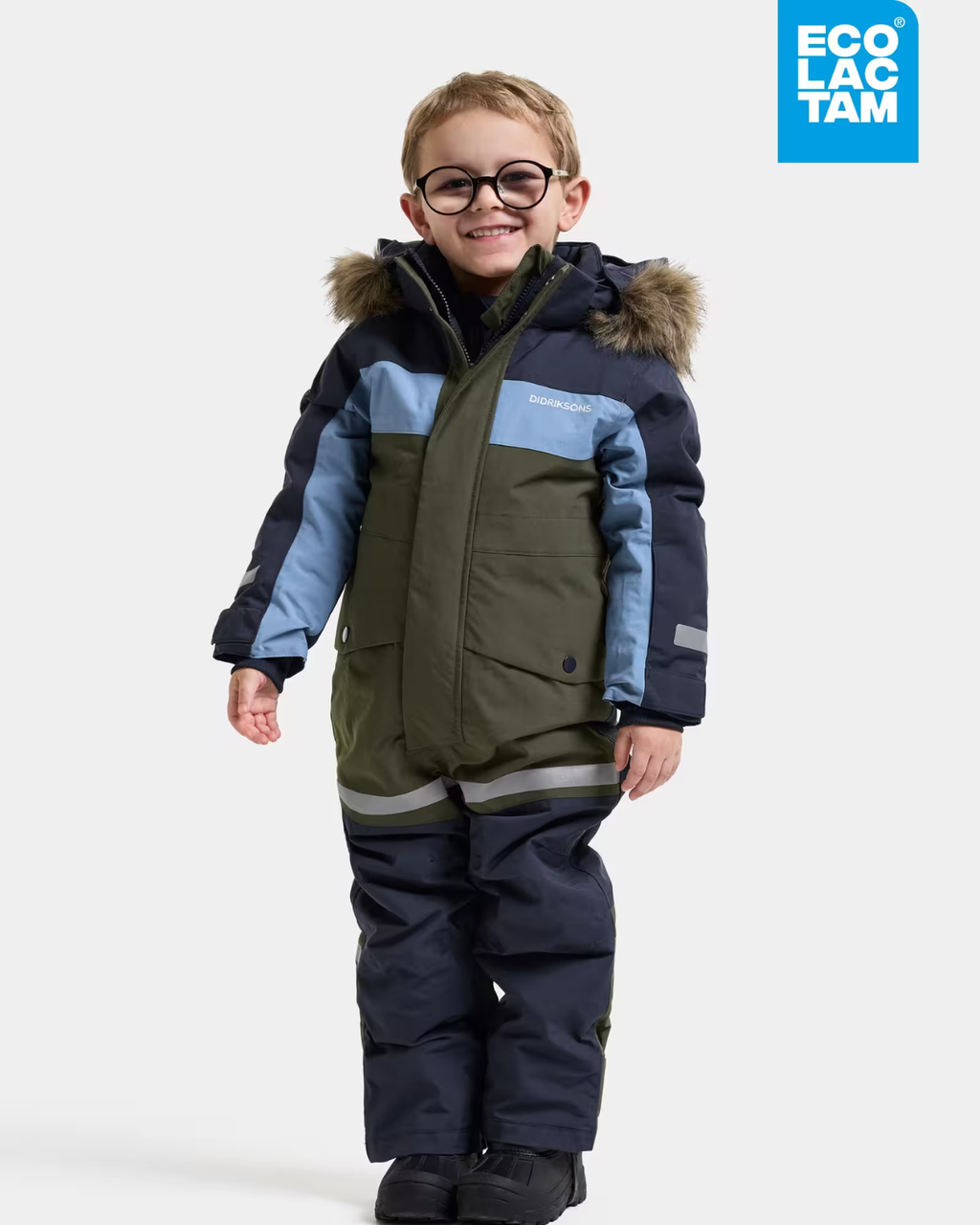 Bjärven 5 Vinteroverall Barn Grön Deep Green | Smilebutiken - Didriksons
