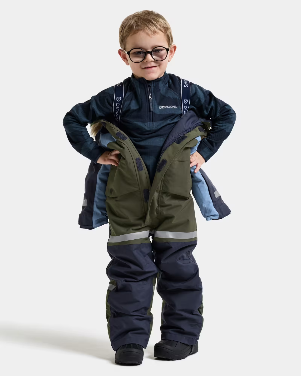 Bjärven 5 Vinteroverall Barn Grön Deep Green | Smilebutiken - Didriksons