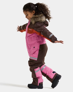 Bjärven 5 Vinteroverall Barn Rosa Shadow Brown | Smilebutiken - Didriksons