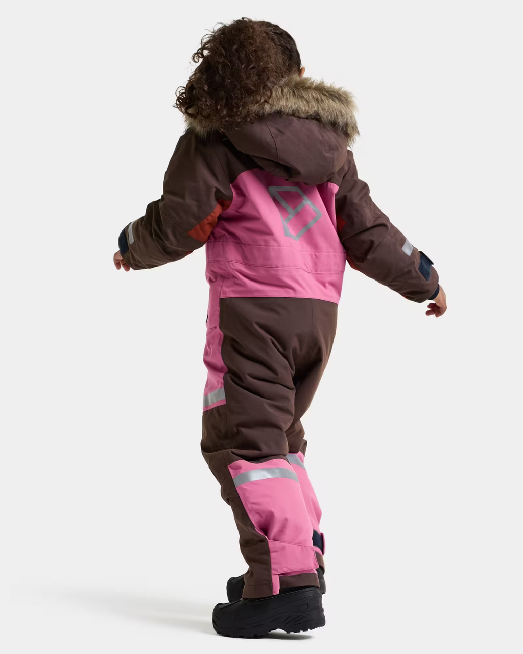Bjärven 5 Vinteroverall Barn Rosa Shadow Brown | Smilebutiken - Didriksons