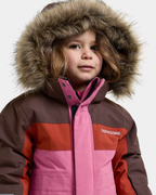 Bjärven 5 Vinteroverall Barn Rosa Shadow Brown | Smilebutiken - Didriksons