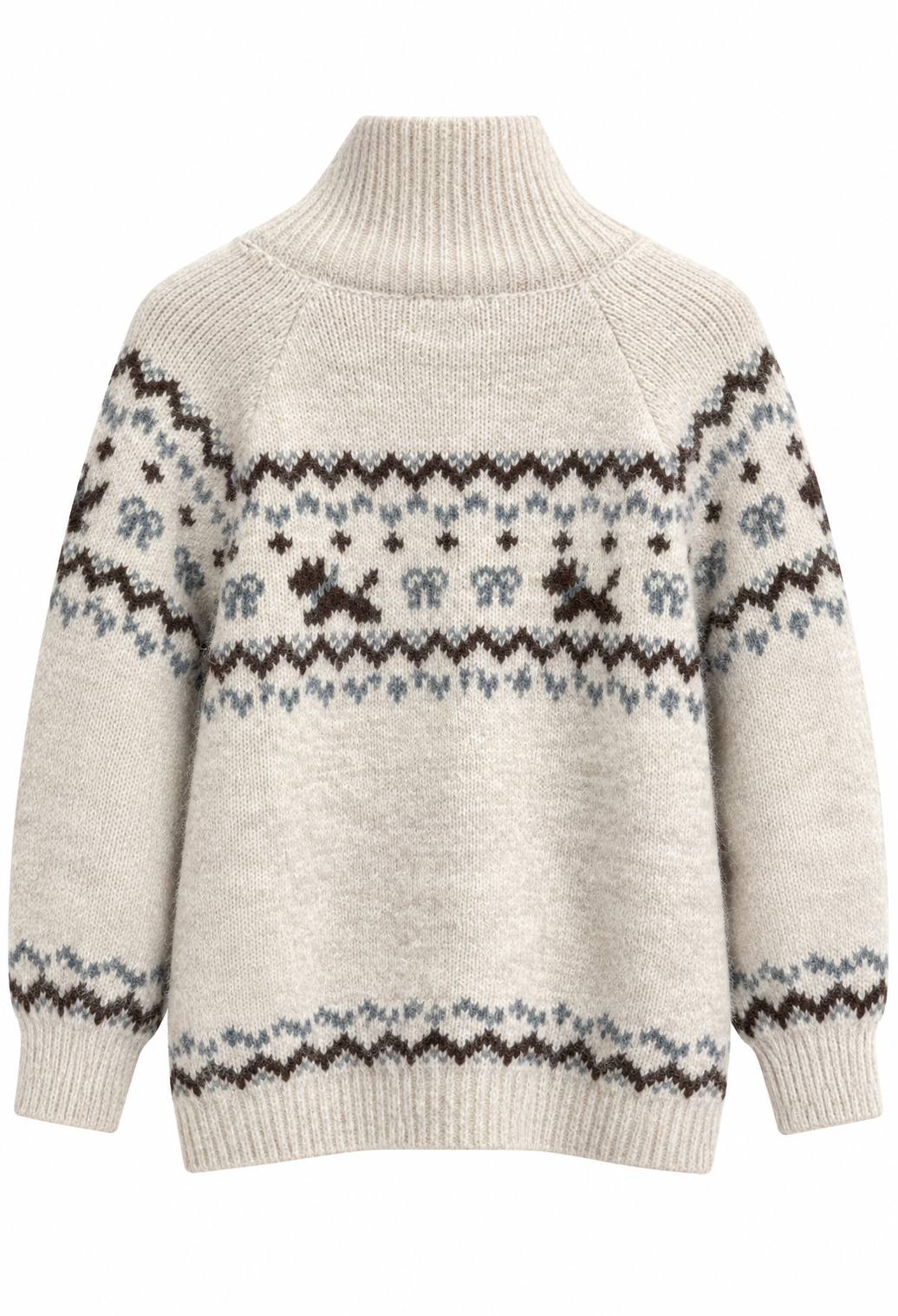 Bonnie Stickad Kofta Dam OffWhite Stone | Smilebutiken - Caramelle Fashion