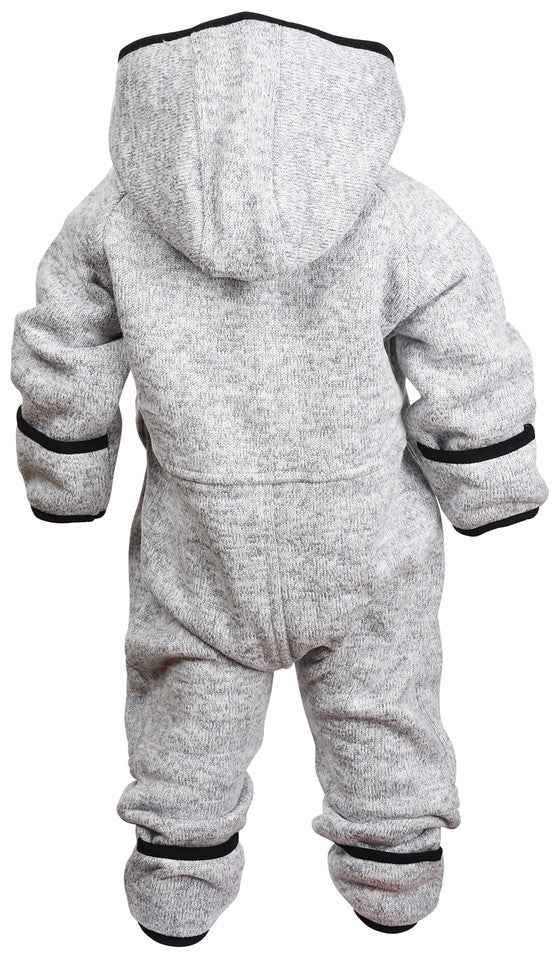 Bormio Kids' Fleece Overall Grey Melange Lindberg