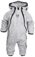 Bormio Kids' Fleece Overall Grey Melange Lindberg