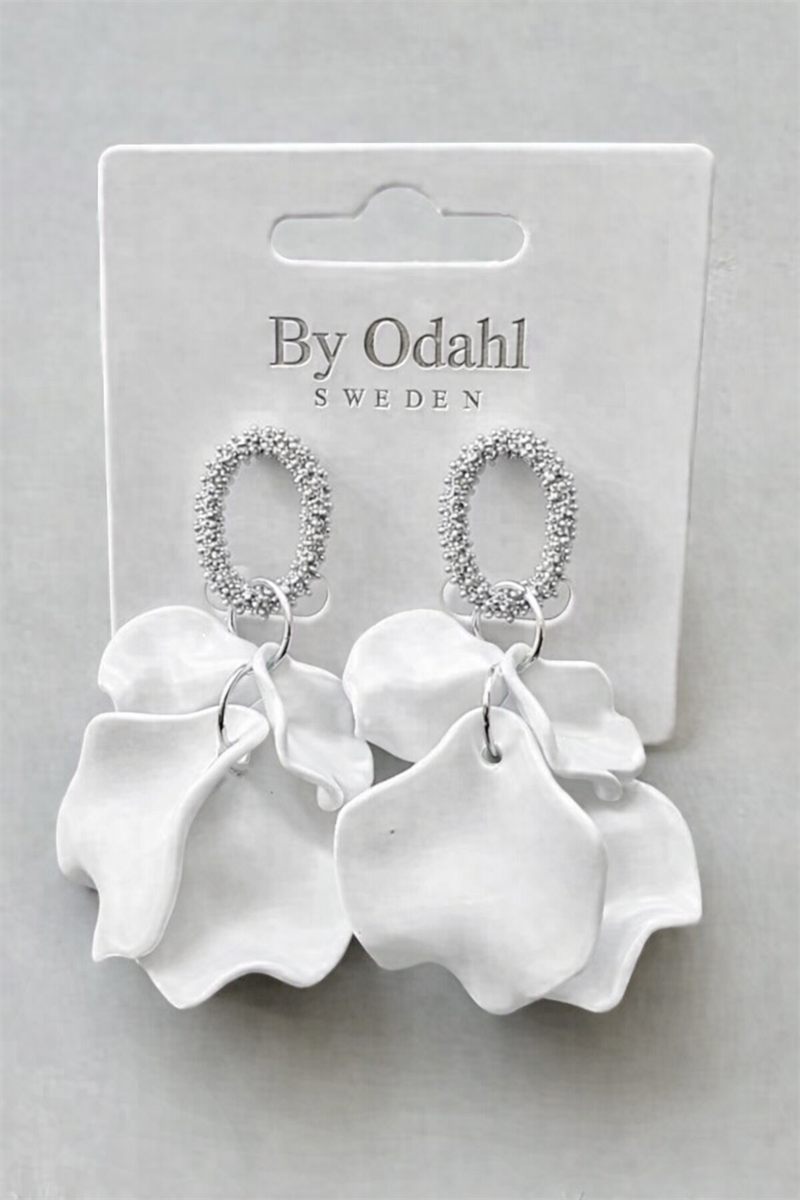 Nellie Earrings White By Odahl