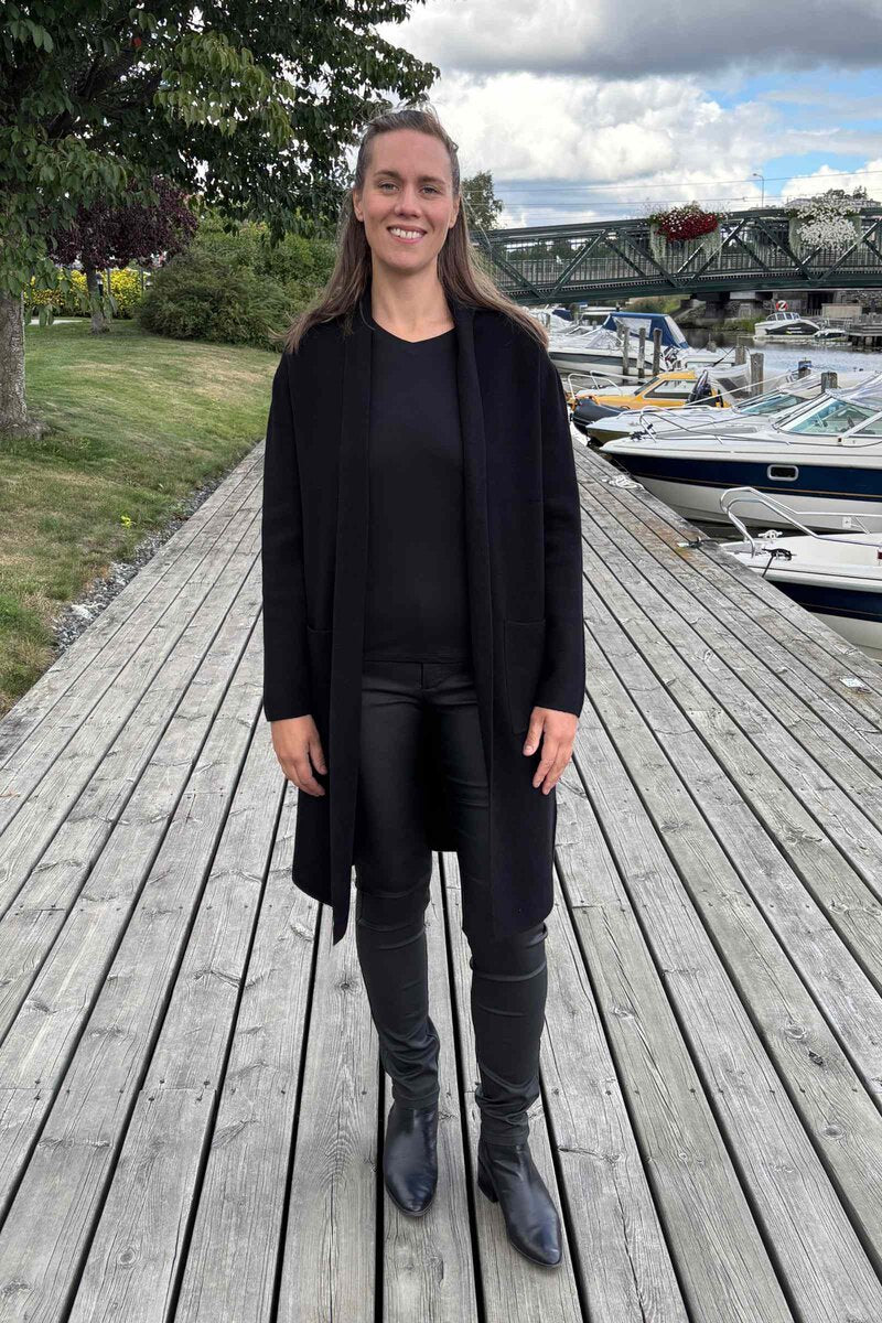 CC Fashion Inger Stickad Kofta Dam Black Caramelle Fashion