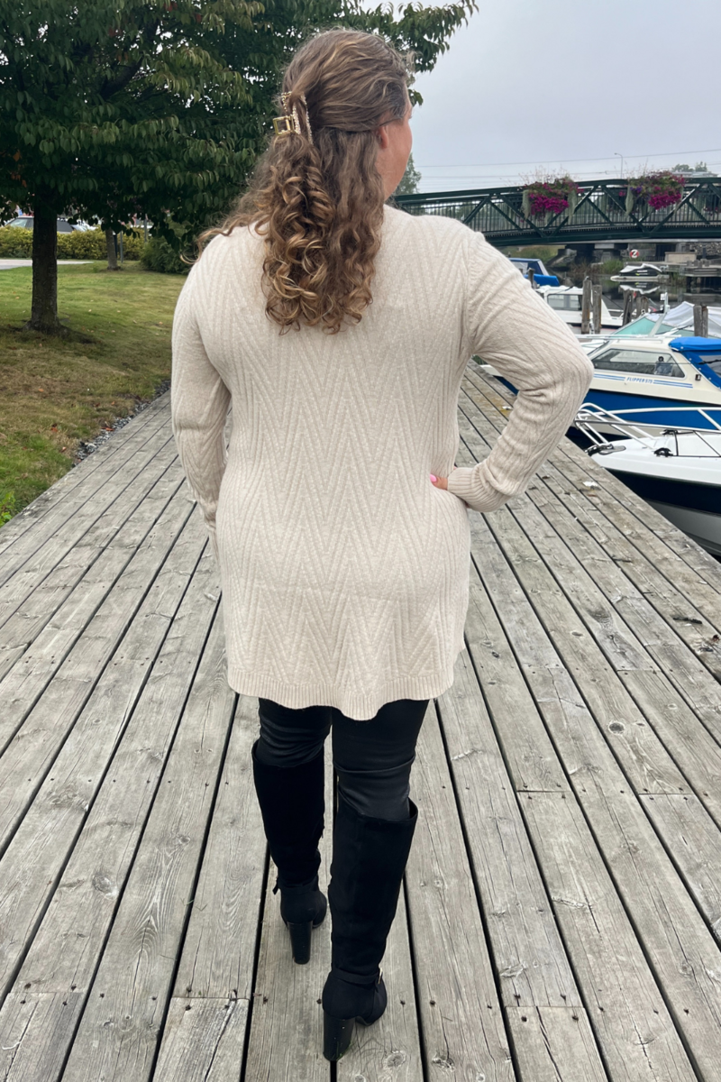 CC Fashion Tone Knitted Tunic 2 Women's Cream Caramelle Fashion