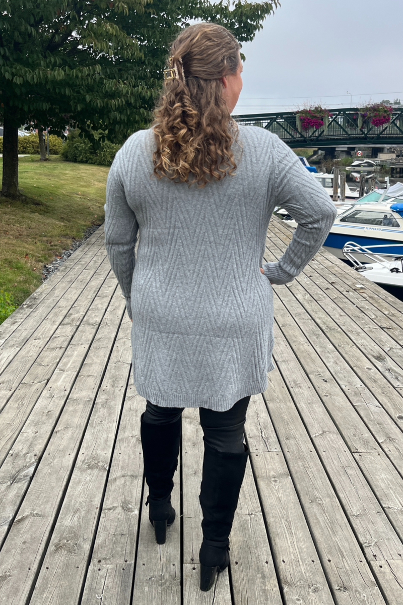 CC Fashion Tone Knitted Tunic 2 Women Grey Caramelle Fashion