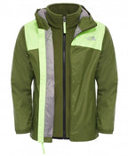 Elden Boys Rain Triclimate Jacket Scallion Green Skaljacka Barn The North Face