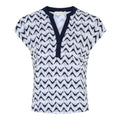 Cadence Mönstrad Topp Dam Navy Wave | Smilebutiken - Micha