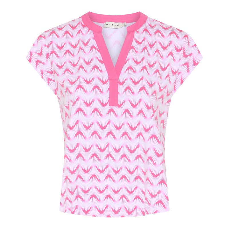Cadence Patterned Top Women Pink Wave | Smilebutiken - Micha