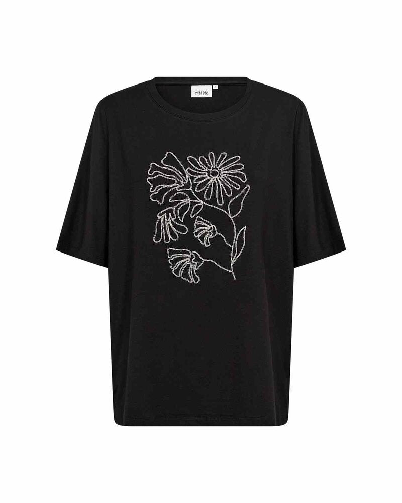 Caimi 7 T-shirt Women Black | Smilebutiken - Wasabiconcept