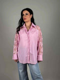 Nikki Women's Lace Shirt Pink CAMICIA