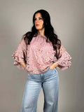 Rosalia Lace Top Women's Pink Blouse