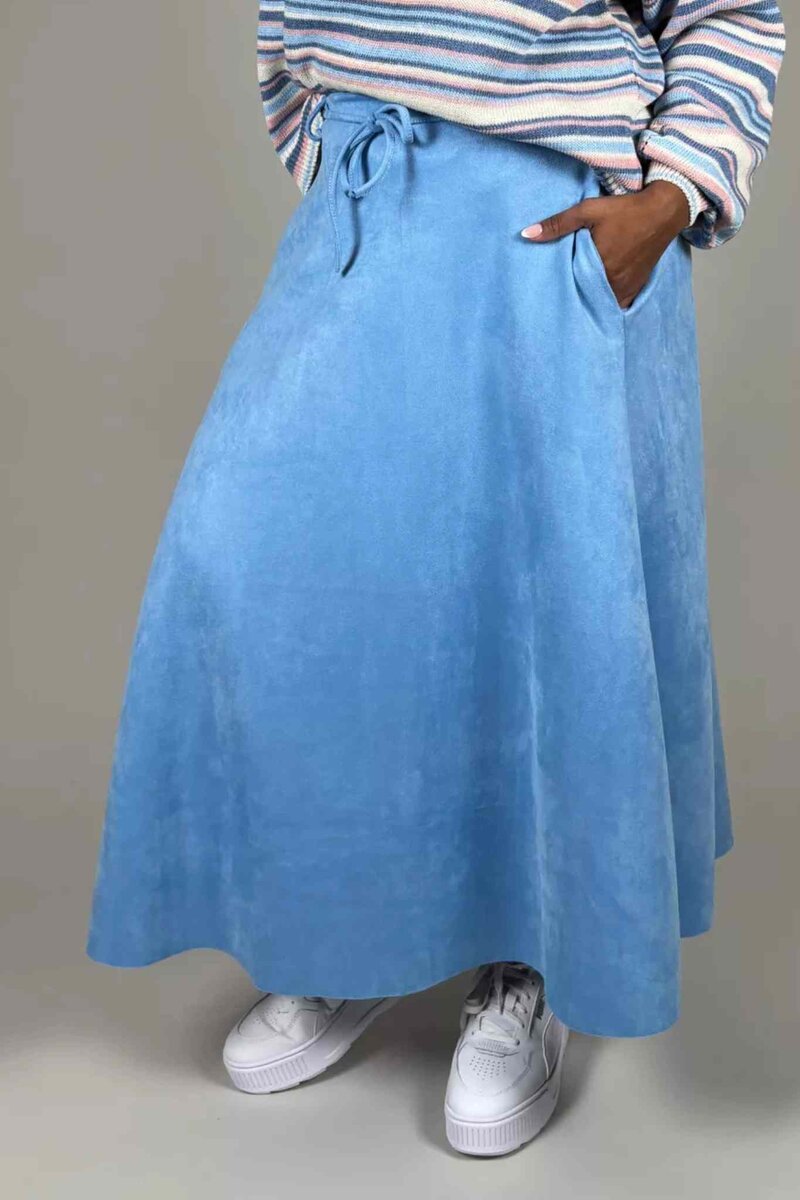 Sadie Kjol Dam Light Blue Camicia