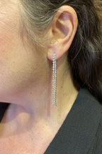 Strass Örhängen Dam Silver CARAMELLE FASHION