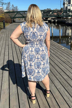 Caramelle Idelle Dress Women Blue - Caramelle Fashion