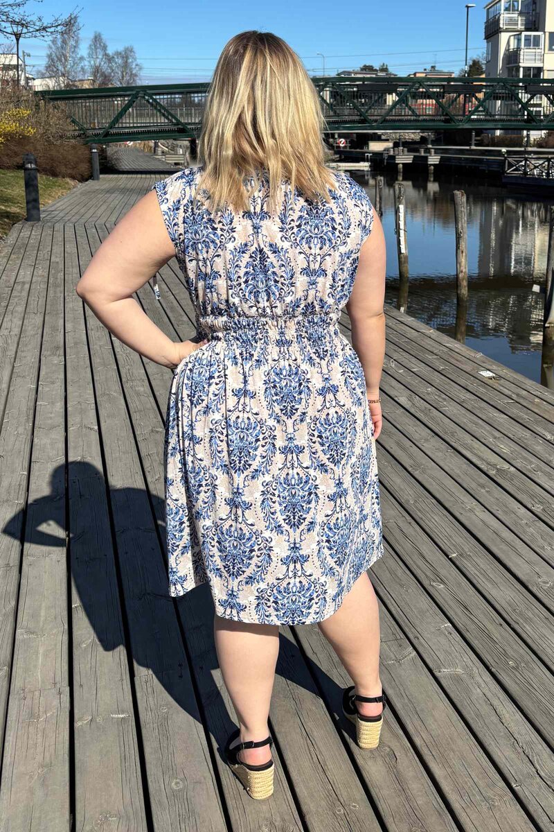 Caramelle Idelle Klänning Dam Blue CARAMELLE FASHION